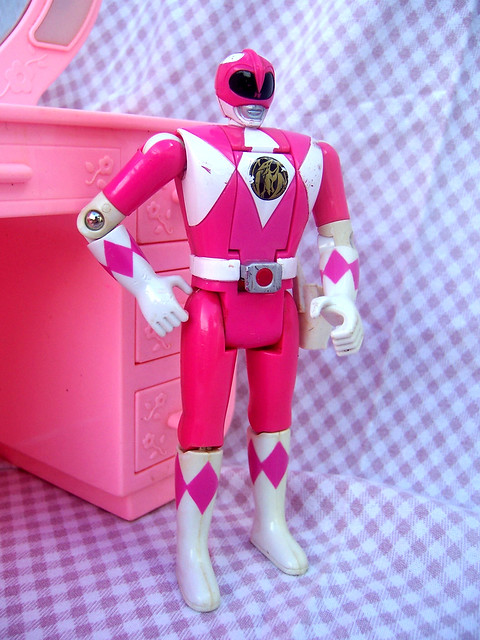 Kimberly pink ranger Bandai Auto Morphin Power Rangers 1996 I think