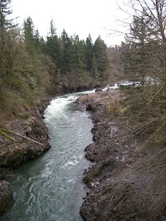 The Sandy River, looking east from the Revenue Bridge