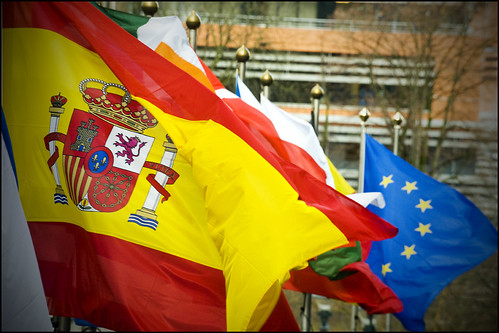 Banderas de España y Europa