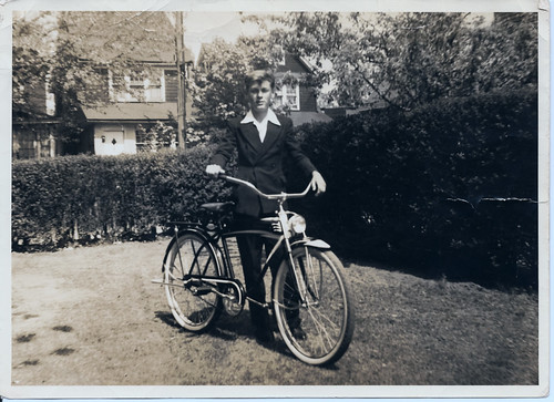 Mike Tierney, New Bike circa 1941