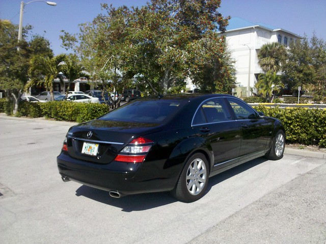 Black Mercedes S600 V12 Sweet S600 with S550 wheels in Marco Island 