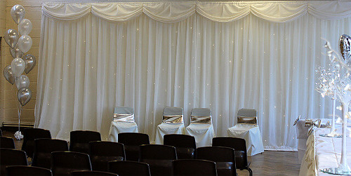 The Starlight Backdrop or fairy light wedding backdrop as it is also known 