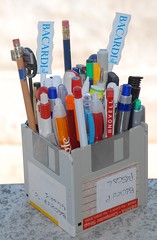 Portamatite di floppy / Floppy pen holder