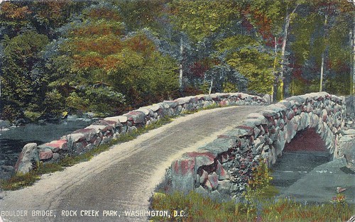 Postcard: Boulder Bridge, Rock Creek Park, Washington, DC