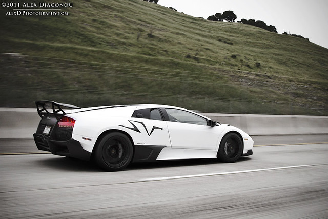 white Lamborghini Murcielago LP6704 SV'Like' me on Facebook