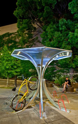 BikeArc bicycle rack with bicycle