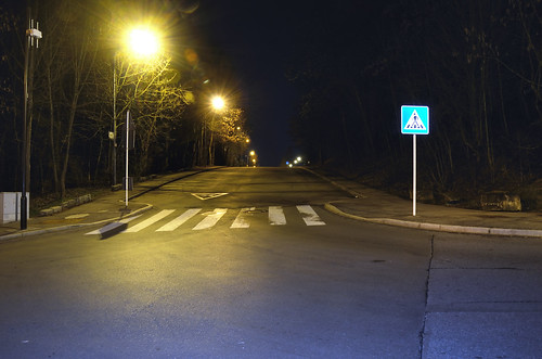 Street of Merl by night