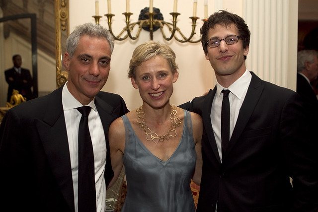 Rahm Emanuel, Amy Rule, and Andy Samberg | Flickr - Photo Sharing!