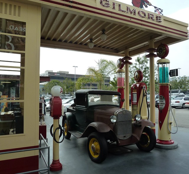1931 Ford truck at Earl's Service Gilmore Gasoline Station at The Farmers