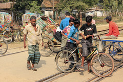 孟加拉達卡接頭的單車，Magalie L'Abbé攝