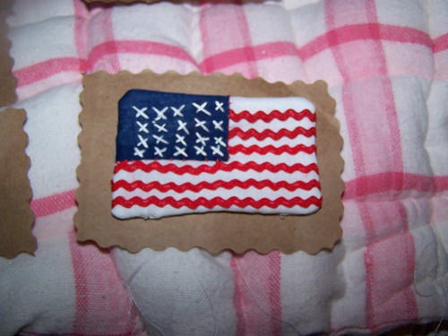Hand sewn American flag by my Mom