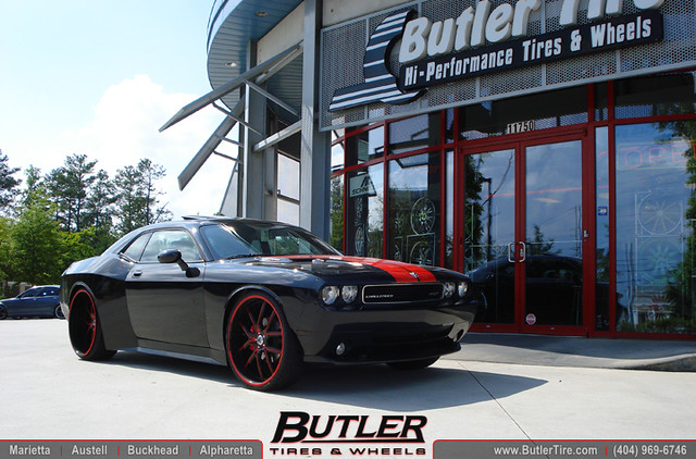 Dodge Challenger Widebody 26in Asanti AF150 Lowered Exhaust 4