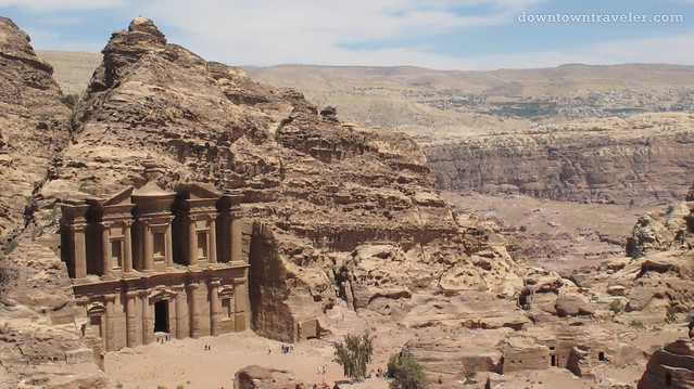 Monestary ruins in Petra Jordan