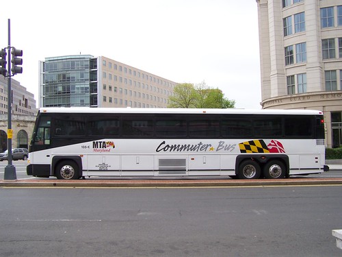 MTA Commuter bus on North Capitol Street NW in Washington, DC