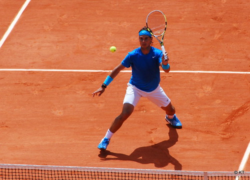 Rafael Nadal en Roland Garros. Imagen en flickr de Carine06