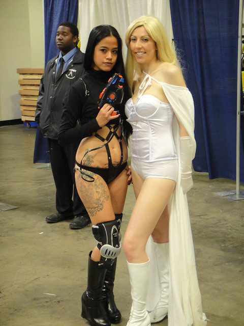 WonderCon 2011 Aeon Flux and Emma Frost costumes