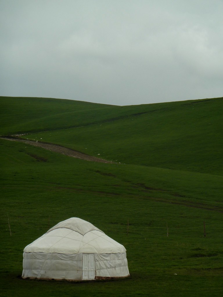 Yurta prop del coll de Chiyrchik (Kyrgyzstan)