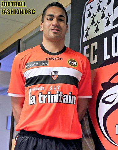 FC Lorient Macron 2012/13 Home Soccer Jersey / Football  Kit / Maillot