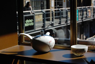 Teaware looking out on Kingly Court