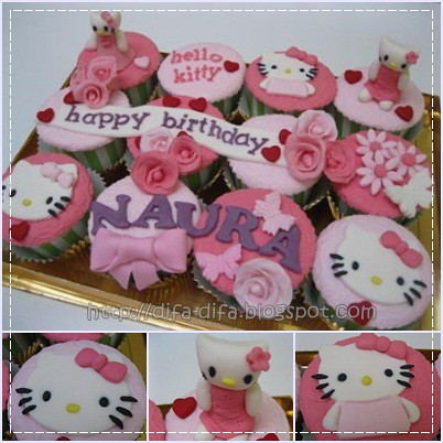 Cupcake Hello Kitty by DiFa Cakes