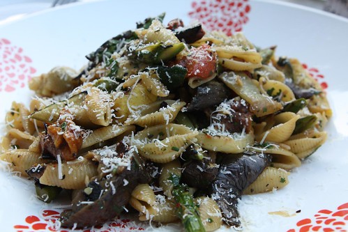 Spring Grilled Vegetable Conchiglie with Bella Lodi