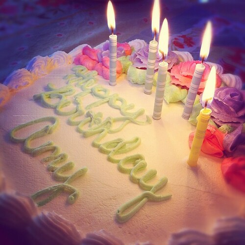 oooooo, pretty! #birthday #41 #cake #ReilleysBakery