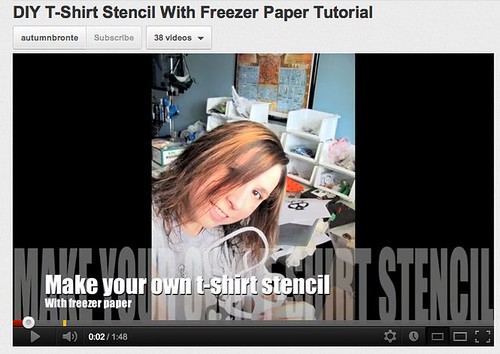 Freezer Paper Stencil Tutorial