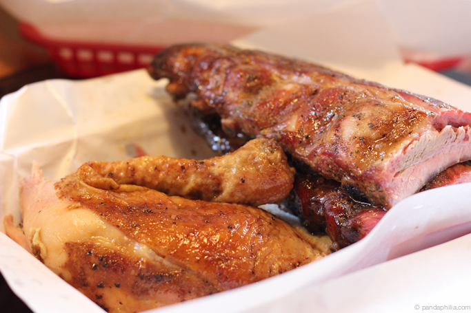chicken and ribs