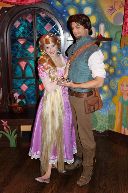 Meeting Rapunzel and Flynn Rider
