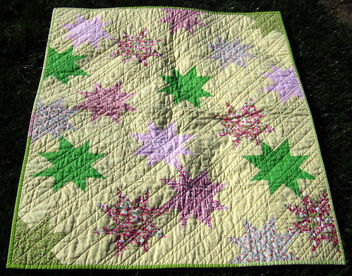 Wonky Star baby quilt