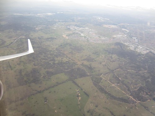 Banking over Canberra