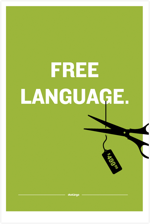 Free Language poster by Duolingo 1