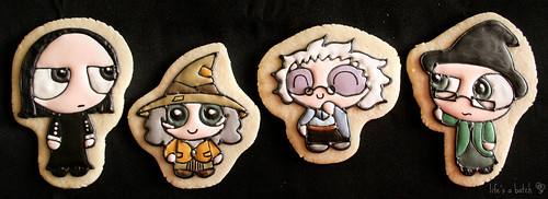 Hogwarts Heads-of-House Cookies.