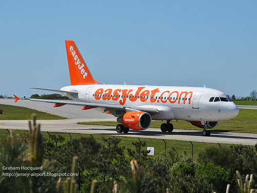 G-EZGRT Airbus A319-111 by Jersey Airport Photography