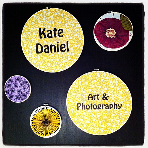 Prepping my booth sign for Make It by Kate Daniel