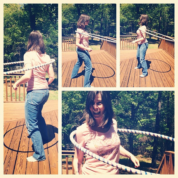 The many faces of excitement over mastering shoulder #hooping