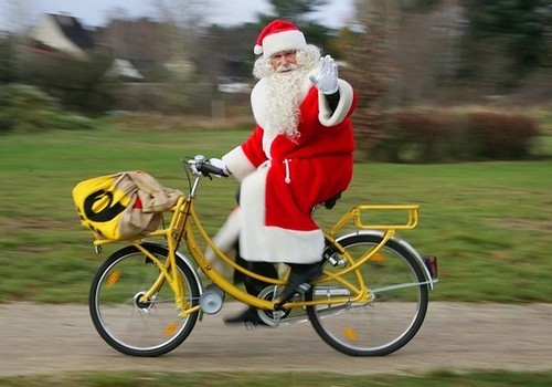 Santa on a Bicycle - Germany