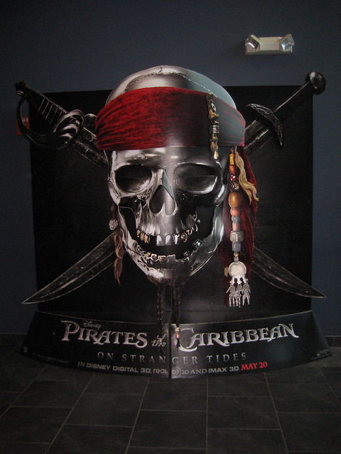 Pirates of the Caribbean 4 skull poster Standee 0469