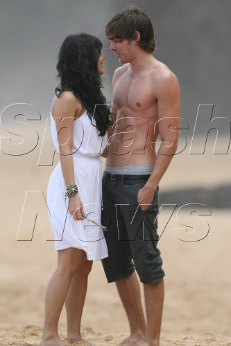 EXCLUSIVE Zac Efron shirtless with his girlfriend Vanessa Hudgens on a