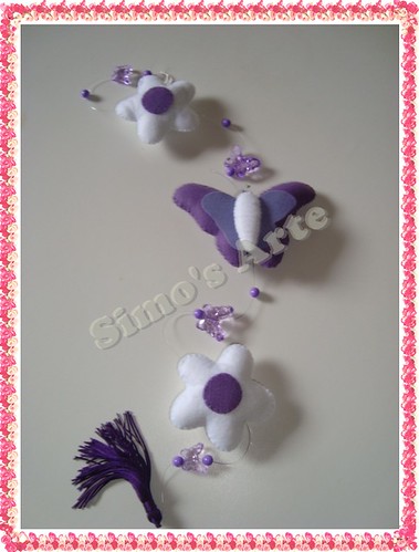 Mobile borbo e flor by Artes by Simo's®