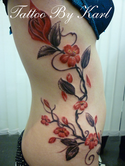  colour flowers cheery blossoms cherry blossom tree side piece 