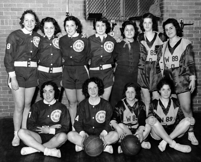 The ILGWU women's basketball team at the Bronx Branch Athletic Club