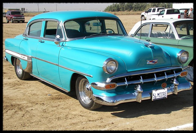 A beautiful 1954 Chevy BelAir sedan at the 2009 Eagle Field Hot Rod Reunion
