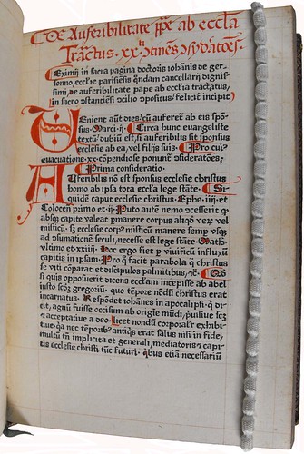 Manuscript rubrication in Gerson, Johannes: De auferibilitate Papae