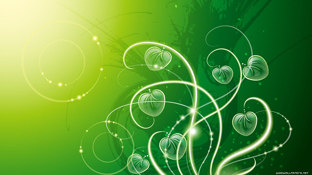 green-abstract-wide-wallpaper