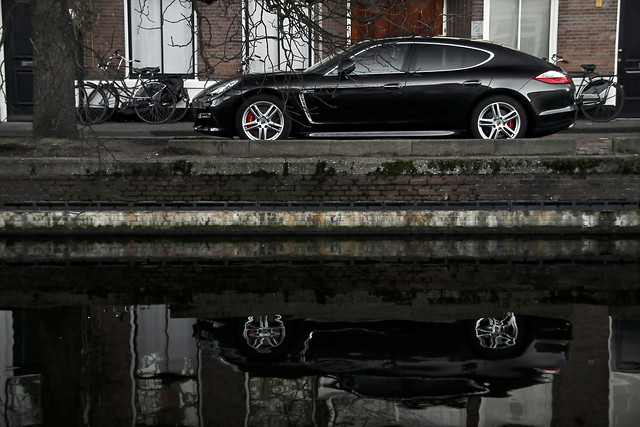 Black Porsche Panamera Turbo I made this picture at the last day of the 