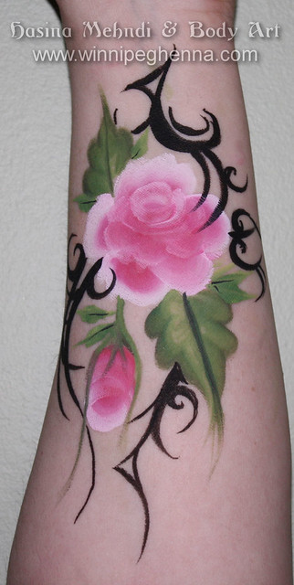 tribal rose tattoo winnipeg