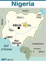 A map of the city of Jos in the Federal Republic of Nigeria where a series of bomb attacks on Christmas Eve has resulted in 38 reported deaths. The country has undergone civil strife over the last few years and is preparing for national elections in 2011. by Pan-African News Wire File Photos