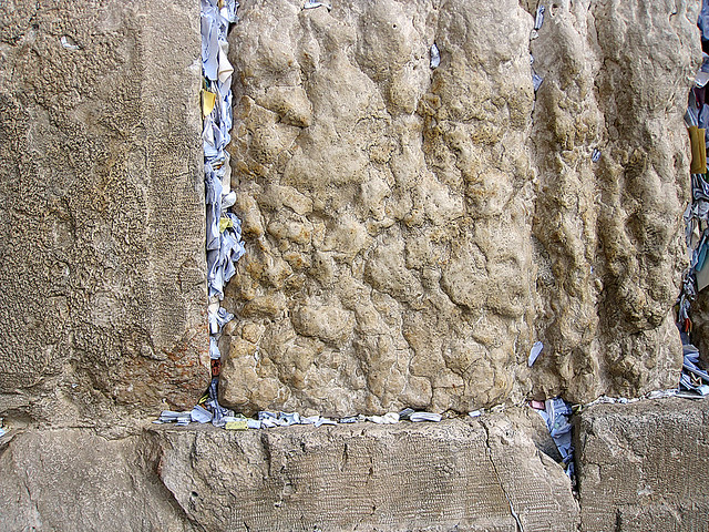 Prayer Notes In The Western Wall