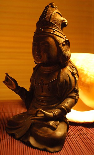 Bodhisattva Mahasthamaprapta, Vajrapani in Peaceful form, Korean style, a shell, Seattle, Washington, USA by Wonderlane